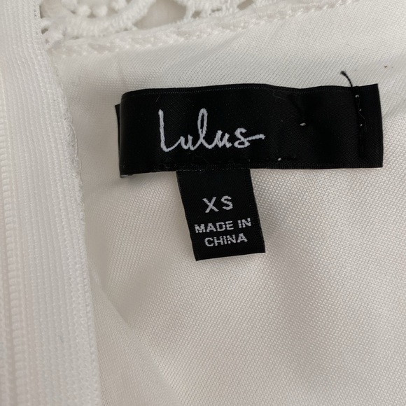 LULU’S Any Sway, Shape, or Form White Lace Halter Dress Size XS - Picture 6 of 9